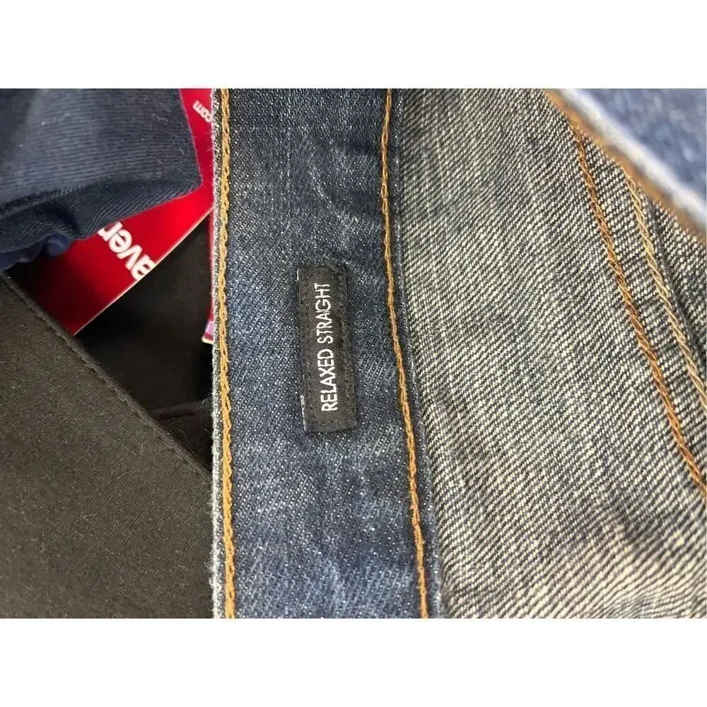 Calvin Klein Mens Relaxed Straight Fit Jeans sz 34